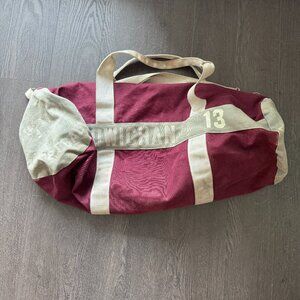 vintage 'the canvas duck' company sports duffel bag cowichan thunderettes *